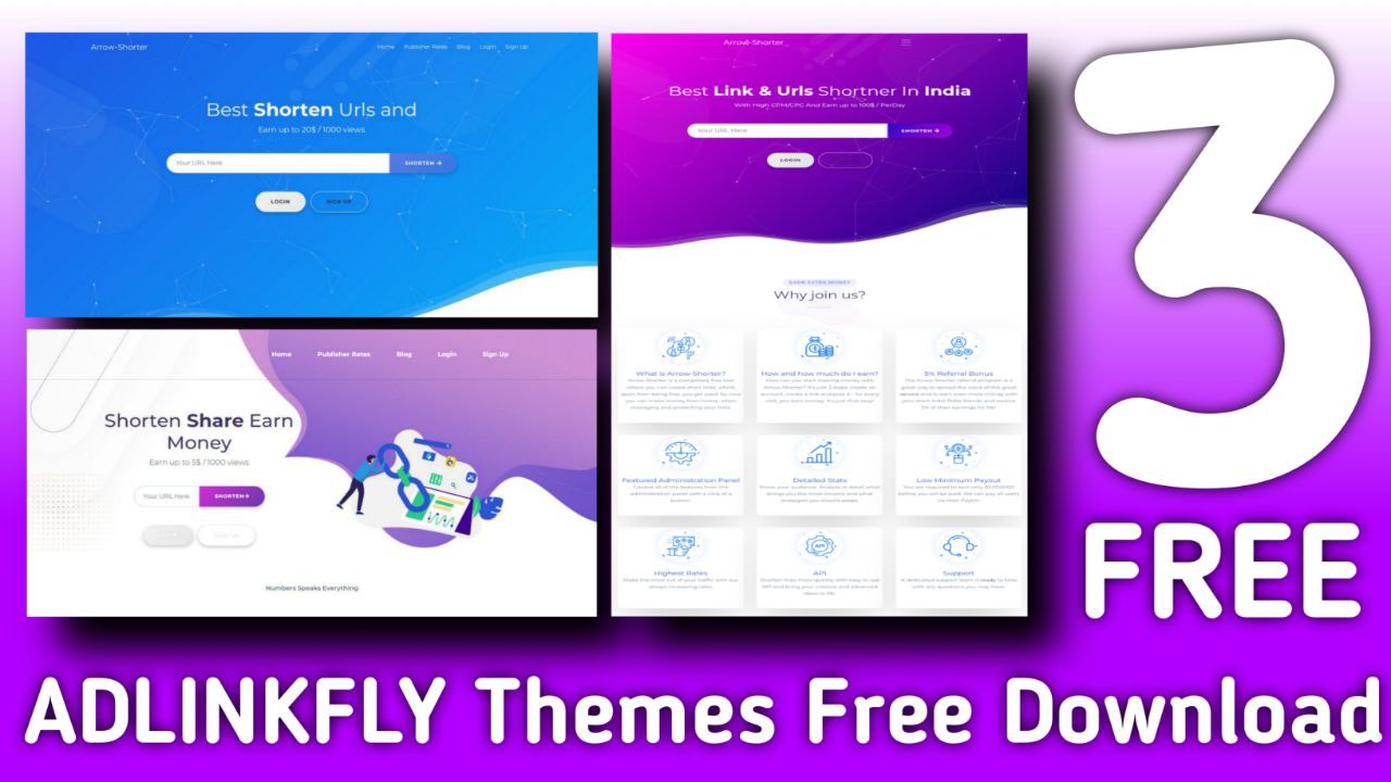 Adlinkfly Theme Free Download Hive Space , Hive Pink Theme , Hive Bule Theme Total free download