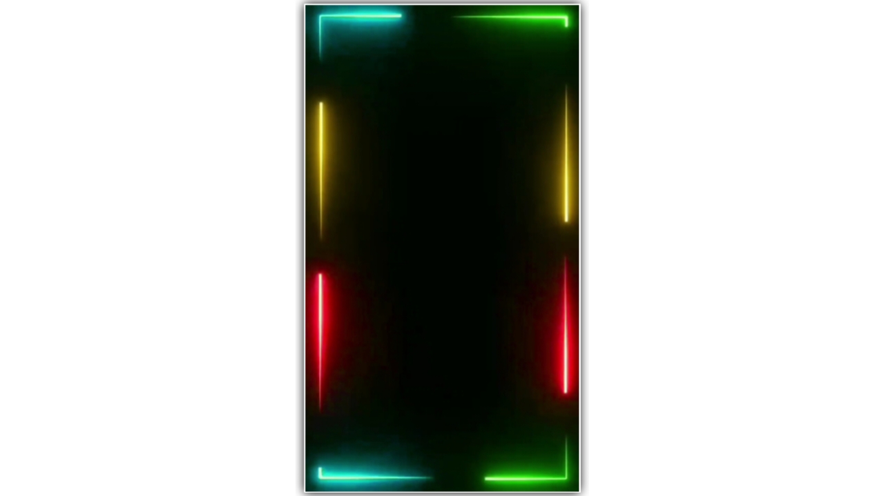 Neon Color Border Effect Full Screen Template Background Video Download